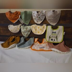 Set Of 12 Assorted Baby Bibs
